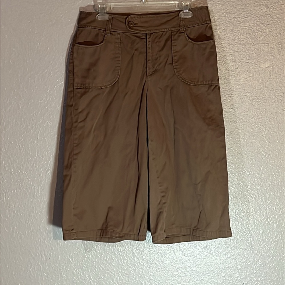 a.n.a Tan Cotton Bermuda Shorts Size 10